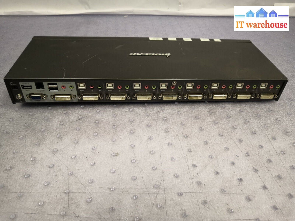  IOGear 8-Port USB dual-link DVI KVM Switch with VGA Support GCS1208 W/ AC 