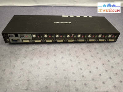  IOGear 8-Port USB dual-link DVI KVM Switch with VGA Support GCS1208 W/ AC 