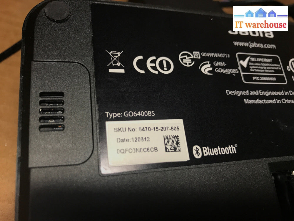 Jabra GO GO6400BS / 6470 Touchscreen Basestation 6470-15-207-505 & Link 14201-20