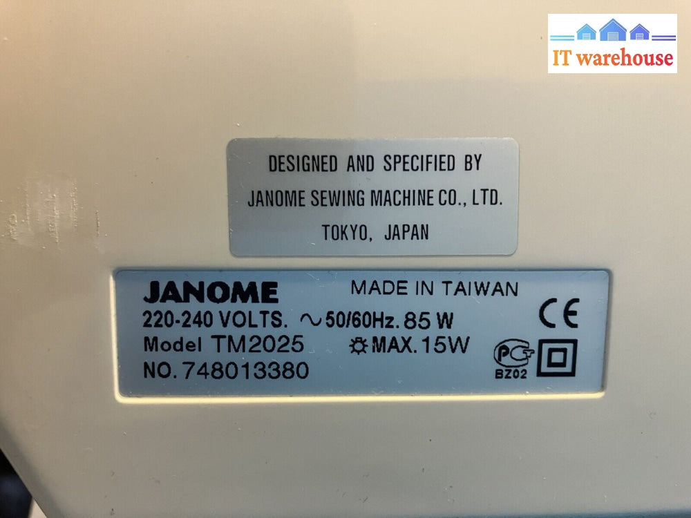 ~ Janome Sewing Machine TM2025 With Foot Pedal Controller TJC-211