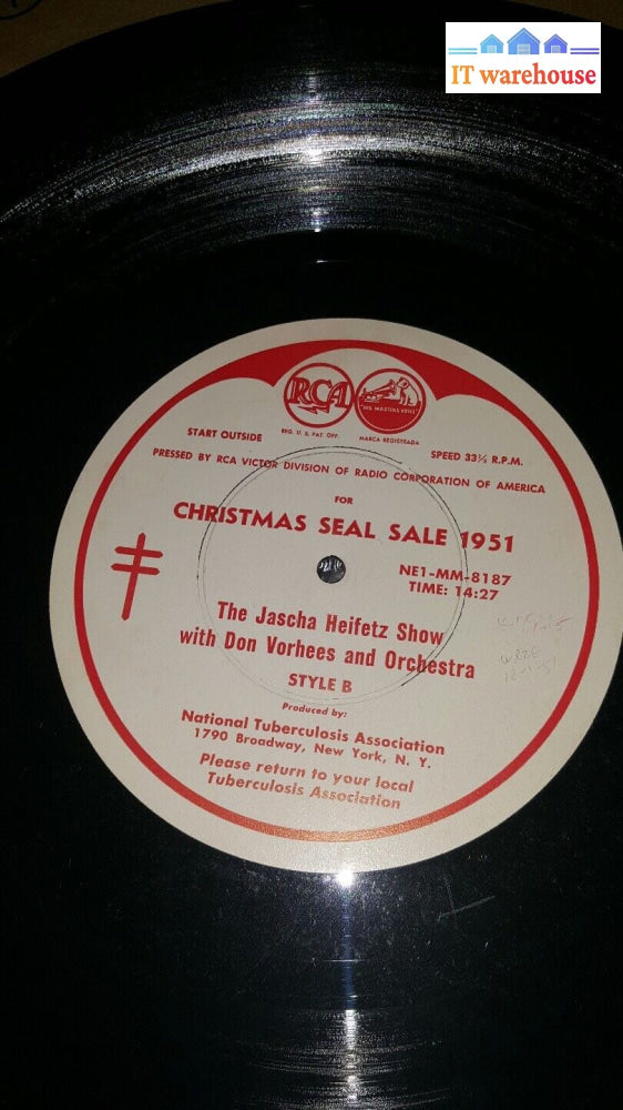 JASCHA HEIFETZ-FATHER KNOWS BEST-Robert Young-Christmas Sale 1951 @@@