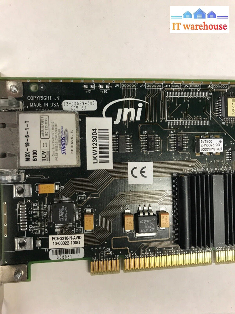 JNI AVID 17-00006-000 REV C FCE-3210-N-AVID FCE-3210 PCI FIBER ADAPTER