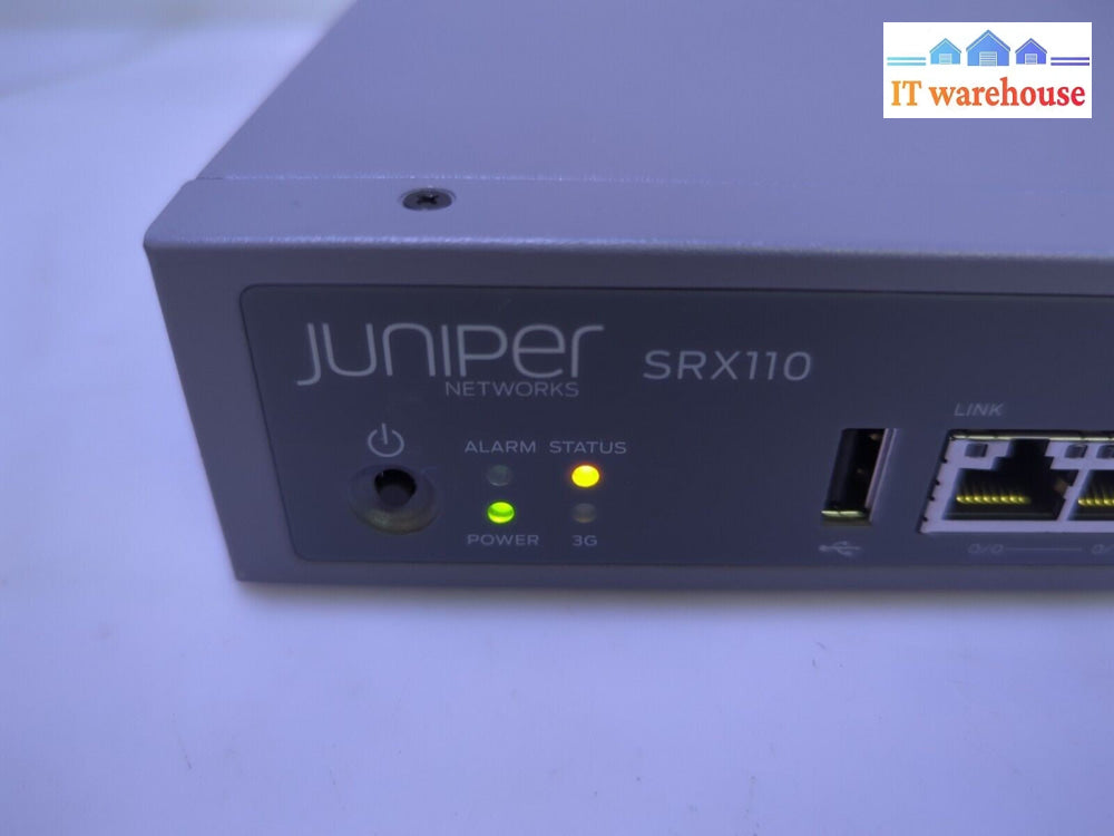 - Juniper Networks SRX110 Secure Services Gateway Security Appliance SRX110H2-VA
