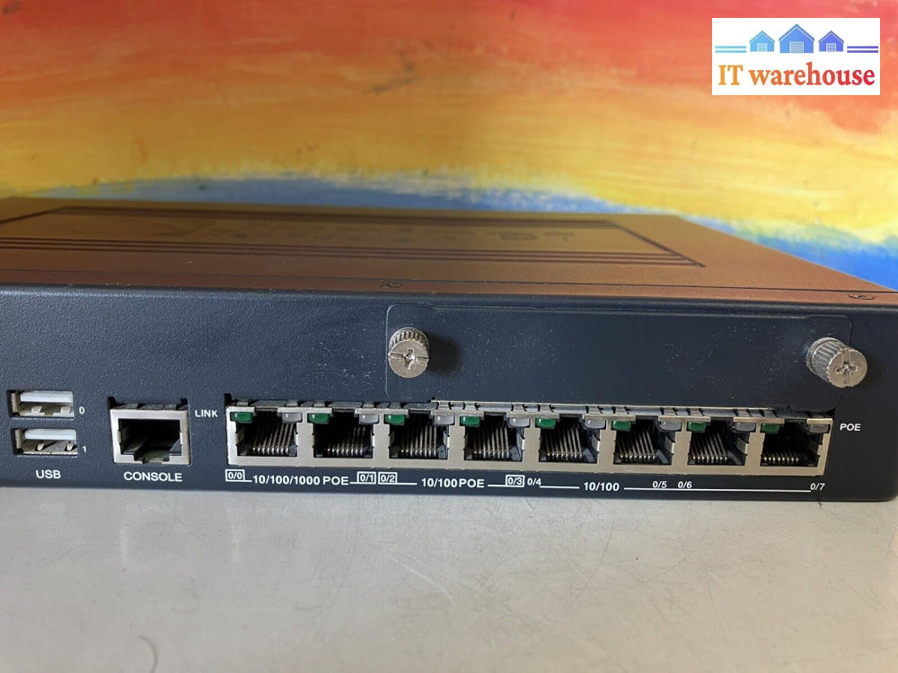 ~ Juniper Networks Srx210 Services Gateway 8 Ports Srx210He-Poe W/ Compatible Ac