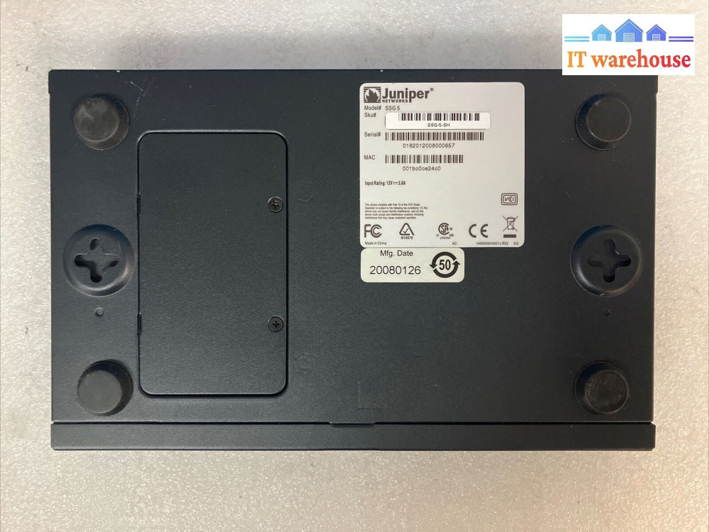 Juniper SSG-5-SH Secure Service Gateway 7-Port VPN Firewall W/ Adapter ~