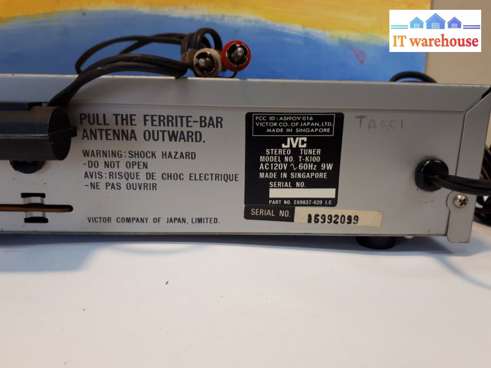 $ JVC T-K100 FM/AM Stereo Tuner