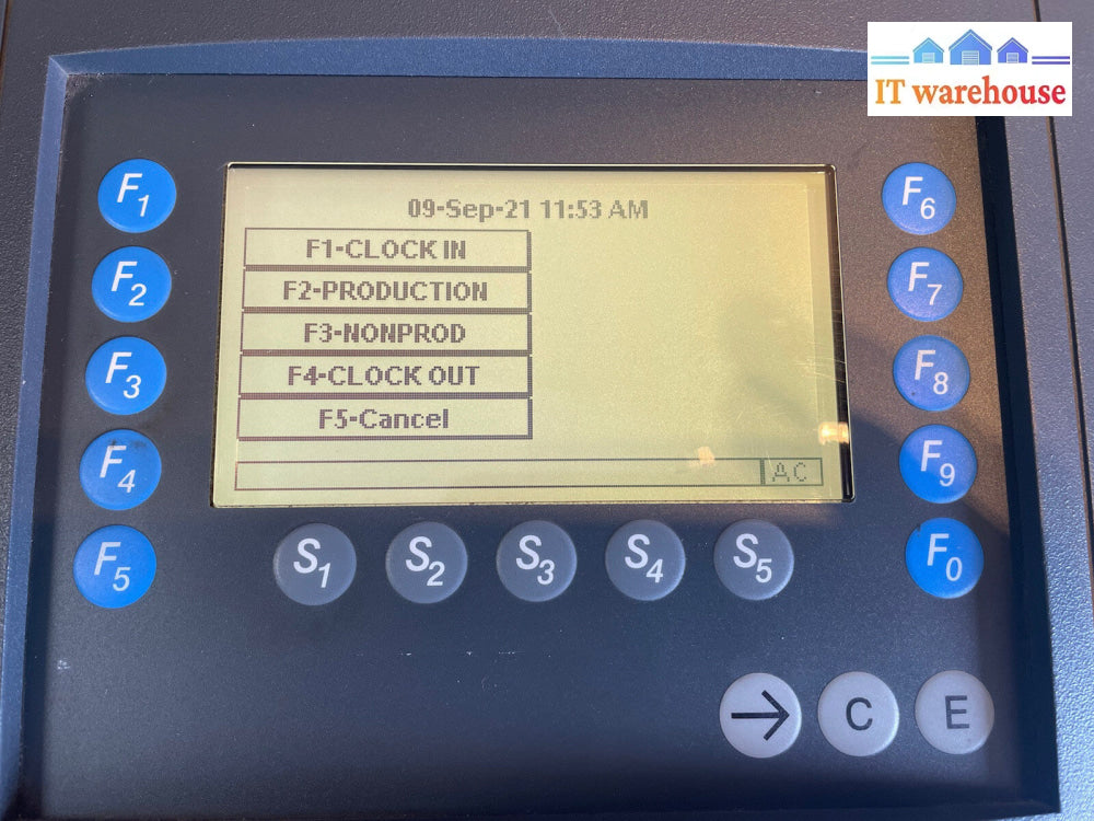 Kaba Benzing B-Net 95 40 Time Attendance Clock w/scanner