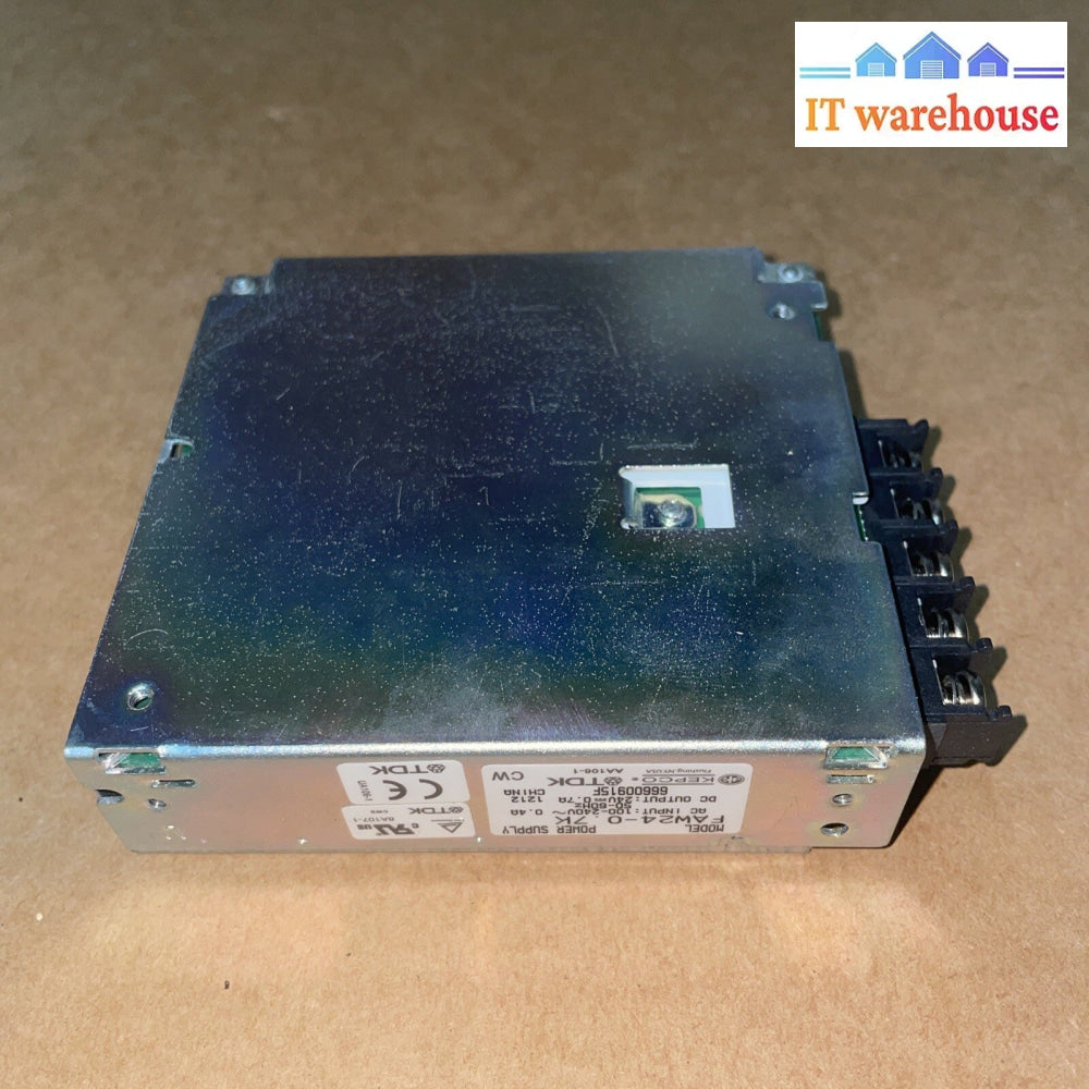 KEPCO FAW24-0.7K POWER SUPPLY IN 100-240Vac 0.4A OUT 24Vdc 0.7A TESTED & WORKING