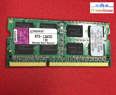 Kingston 2GB 204-Pin DDR3 SO-DIMM Unbuffered DDR3 1066 Memory Model KTD-L3A/2G