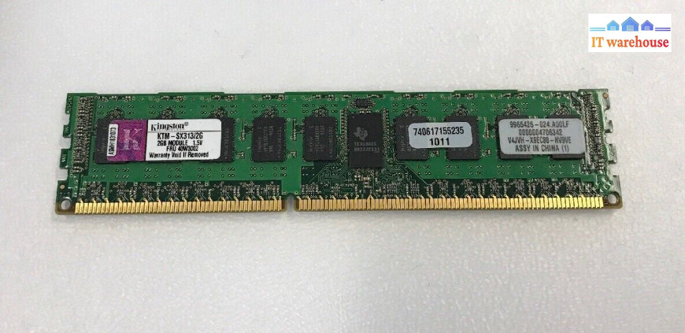 Kingston 2GB 240-Pin DDR3 SDRAM ECC Reg DDR3 1333  KTM-SX313/2G Memory 