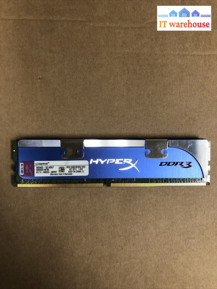 +Kingston HyperX 2GB DDR3-1600 CL9 Memory KHX1600C9D3K6/12GX