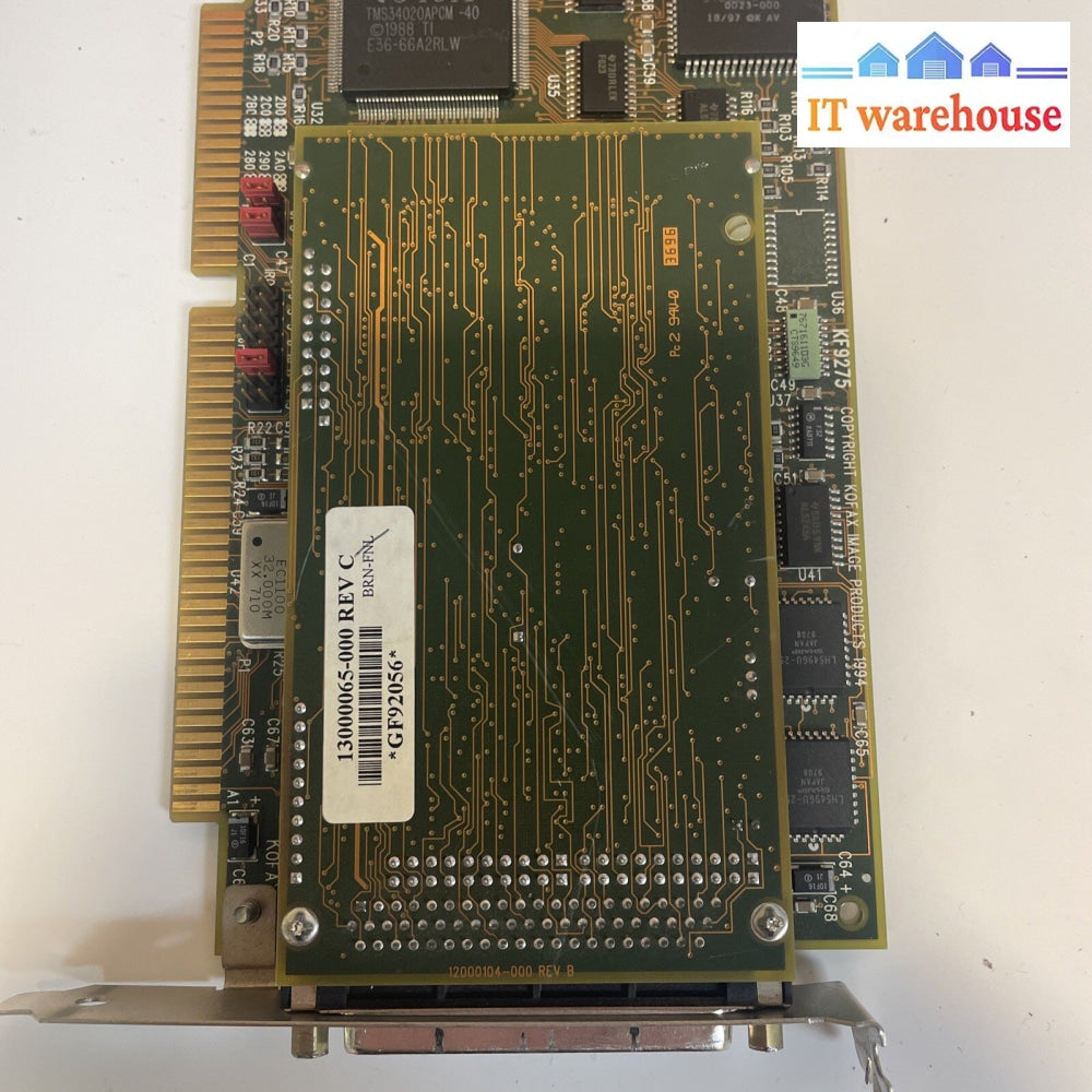 Kofax Kf9275 13000091-000 Rev C With 13000065-000 Rev C Kofax Image Products