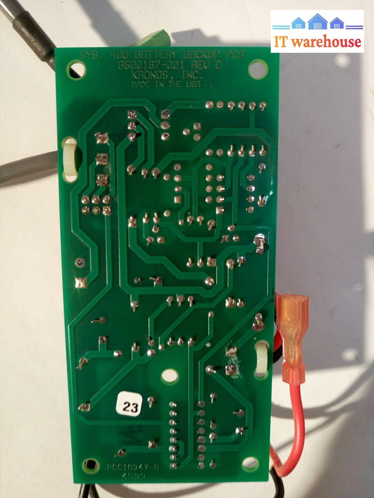 - Kronos 6600167-999 Battery Backup Board 6500167-001 Cl001562 S0251677