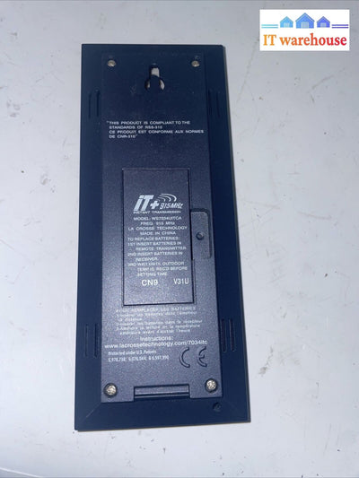 La Crosse Technology Ws7034Uitca Remote Control Temperature