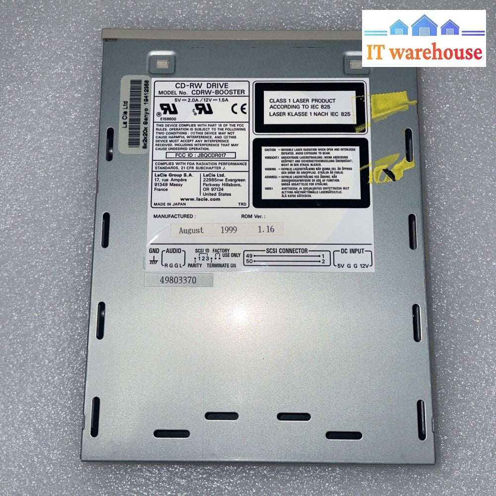 LaCie CDRW BOOSTER drive