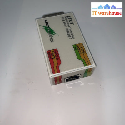Lantronix LTX-T twisted pair transceiver IEEE 802.3 10Base-T