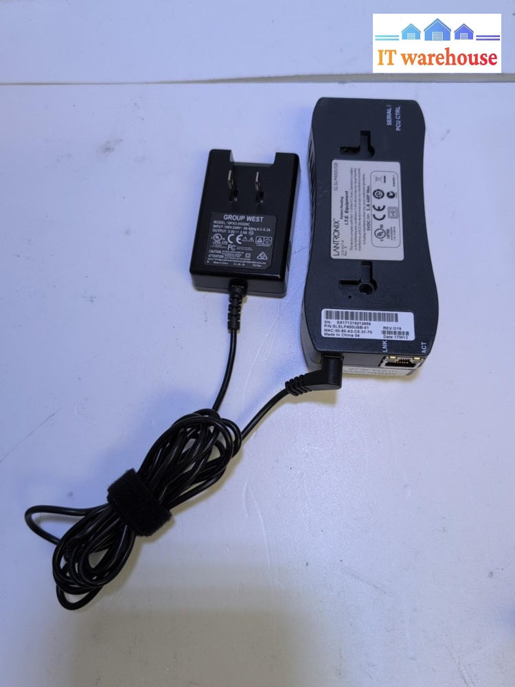 Lantronix Spider Duo SLSLP400USB USB SecureLinx KVM Switch + AC ADAPTER -