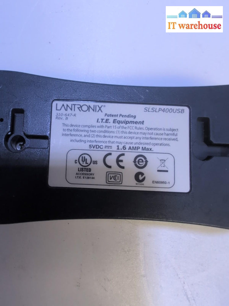 Lantronix Spider Duo SLSLP400USB USB SecureLinx KVM Switch + AC ADAPTER -