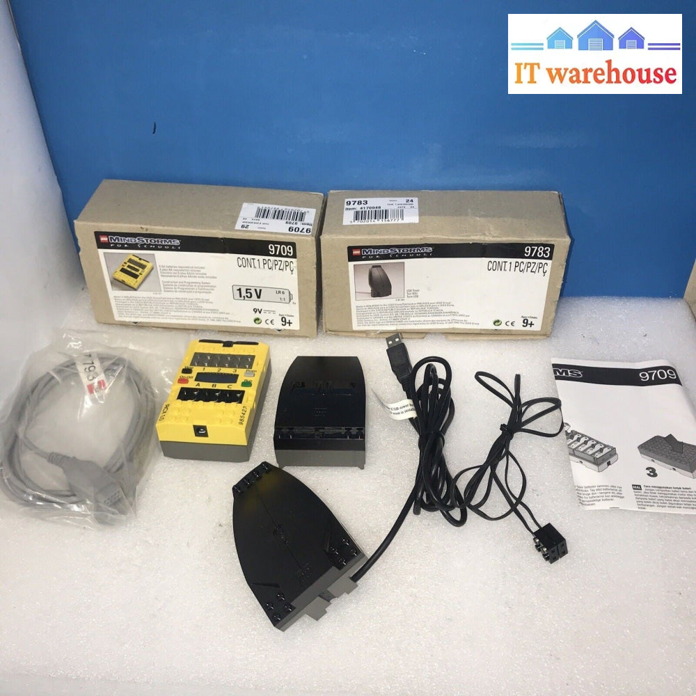 Lego Mindstorms 9709 RCX 1.0 Programmable Yellow Brick & 9783