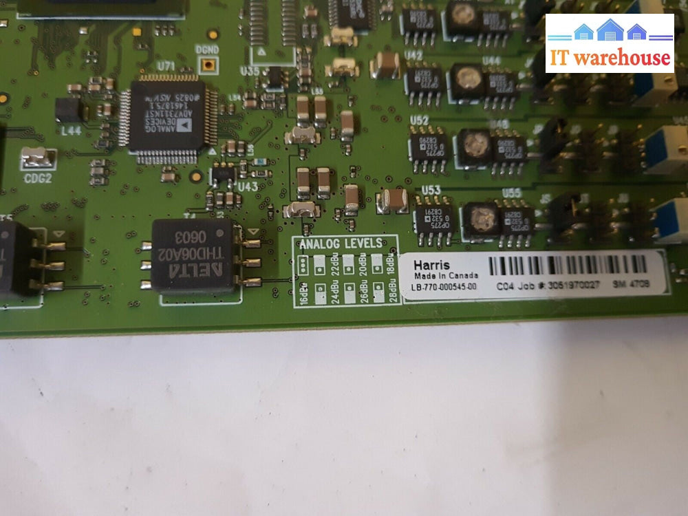- LEITCH EAS6800+C2A4 6800+MF Encoder Card 161-000573Q02 FOR HARRIS 6800