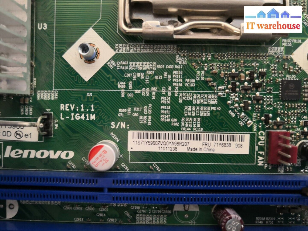 + Lenovo 71Y6838 Motherboard 71Y5960 + 2.6Hz CPU E5300 W/ I/O SHIELD @@@