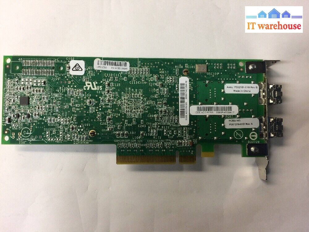 - Lenovo EMULEX 8GB DUAL CHANNEL PCIE X4 FIBRE 00JY848 