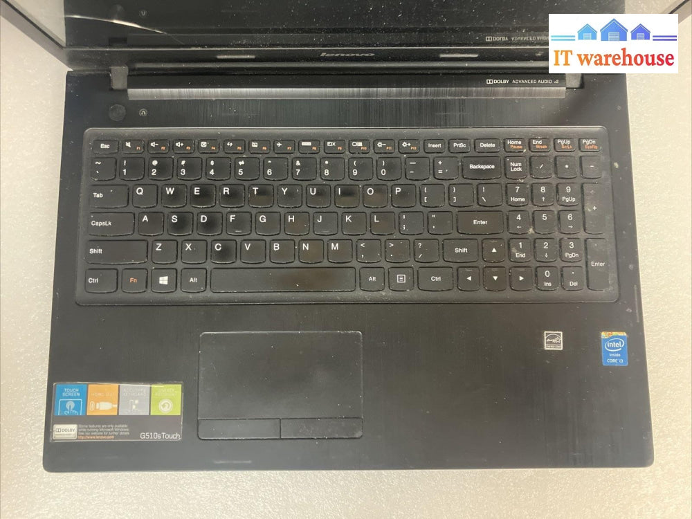 Lenovo G510s 15.6" Laptop Intel CPU / No RAM / No HDD (For Parts, As is, Read) ~