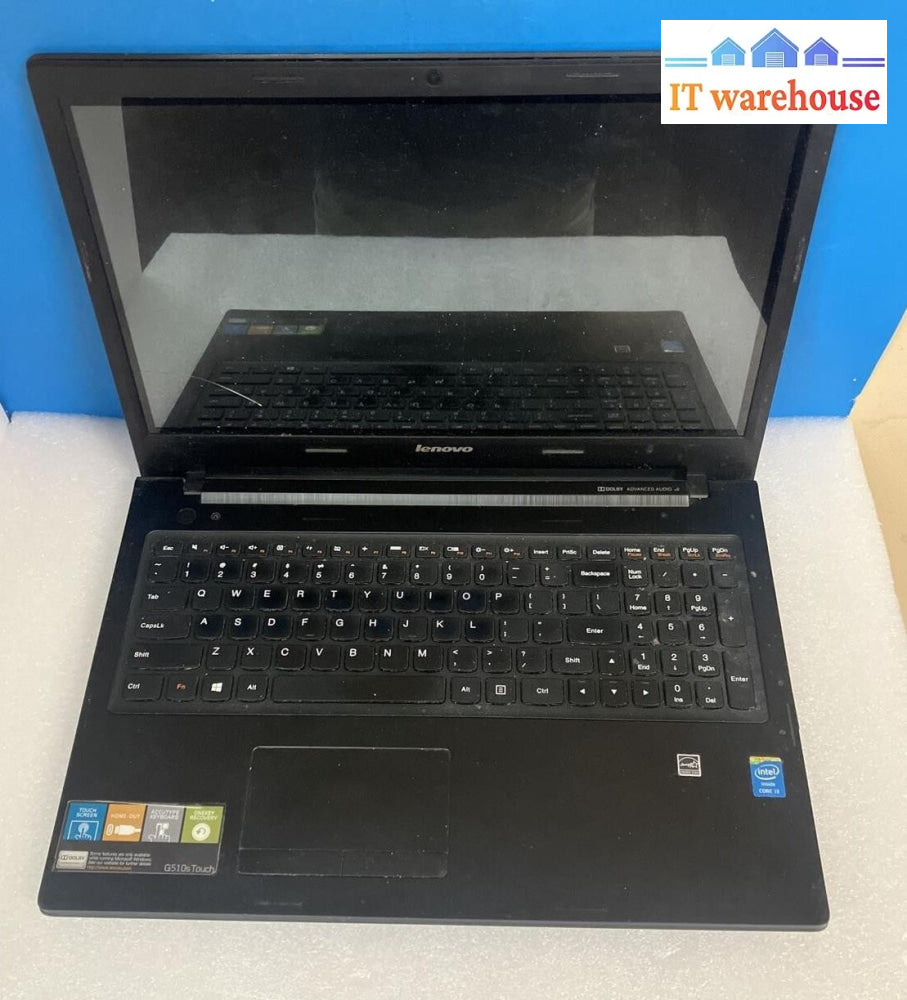 Lenovo G510s 15.6" Laptop Intel CPU / No RAM / No HDD (For Parts, As is, Read) ~