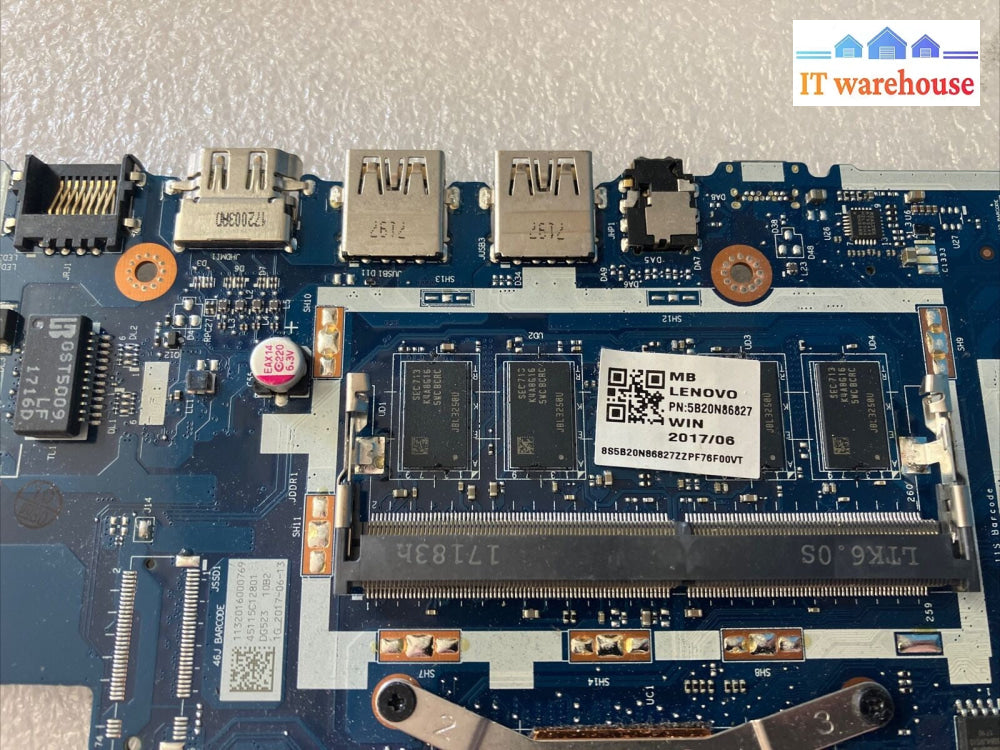 Lenovo IdeaPad 320-15IKB Laptop Motherboard NM-B24 With i3-7100 CPU 5B20N86827 ~
