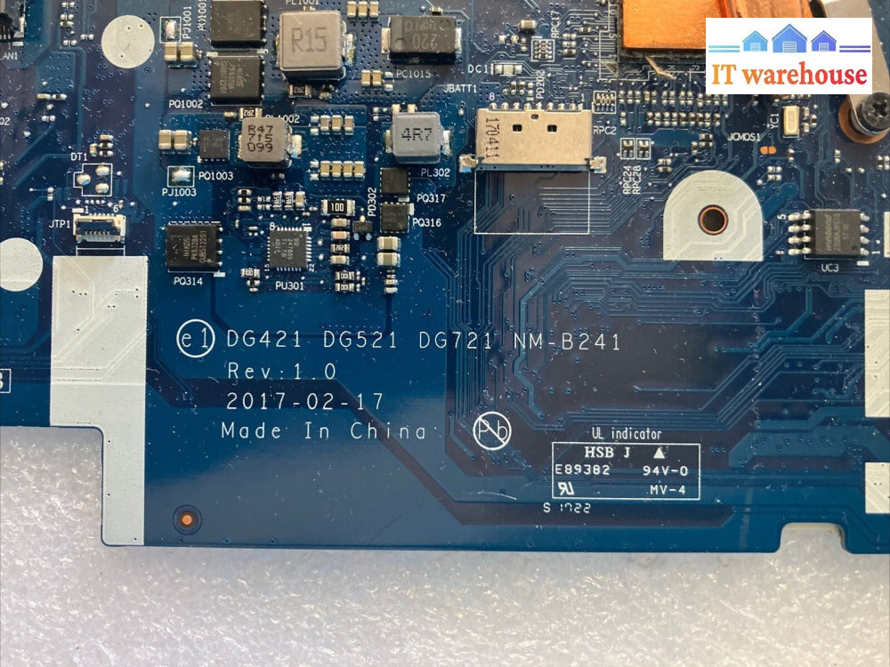 Lenovo IdeaPad 320-15IKB Laptop Motherboard NM-B24 With i3-7100 CPU 5B20N86827 ~