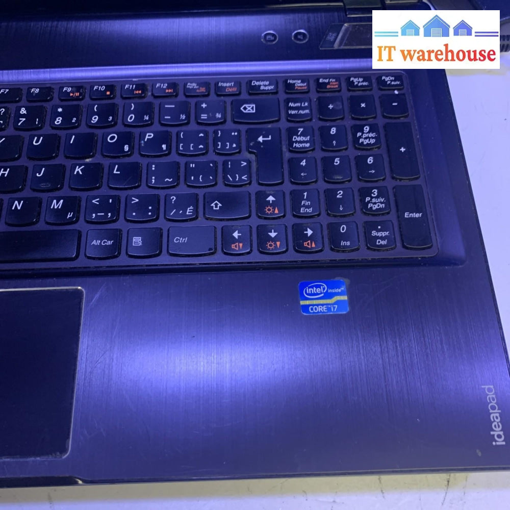 Lenovo IdeaPad Y580 15.6” Intel i7-3610QM 2.3GHz 8GB ram 240GB SSD Windows 11