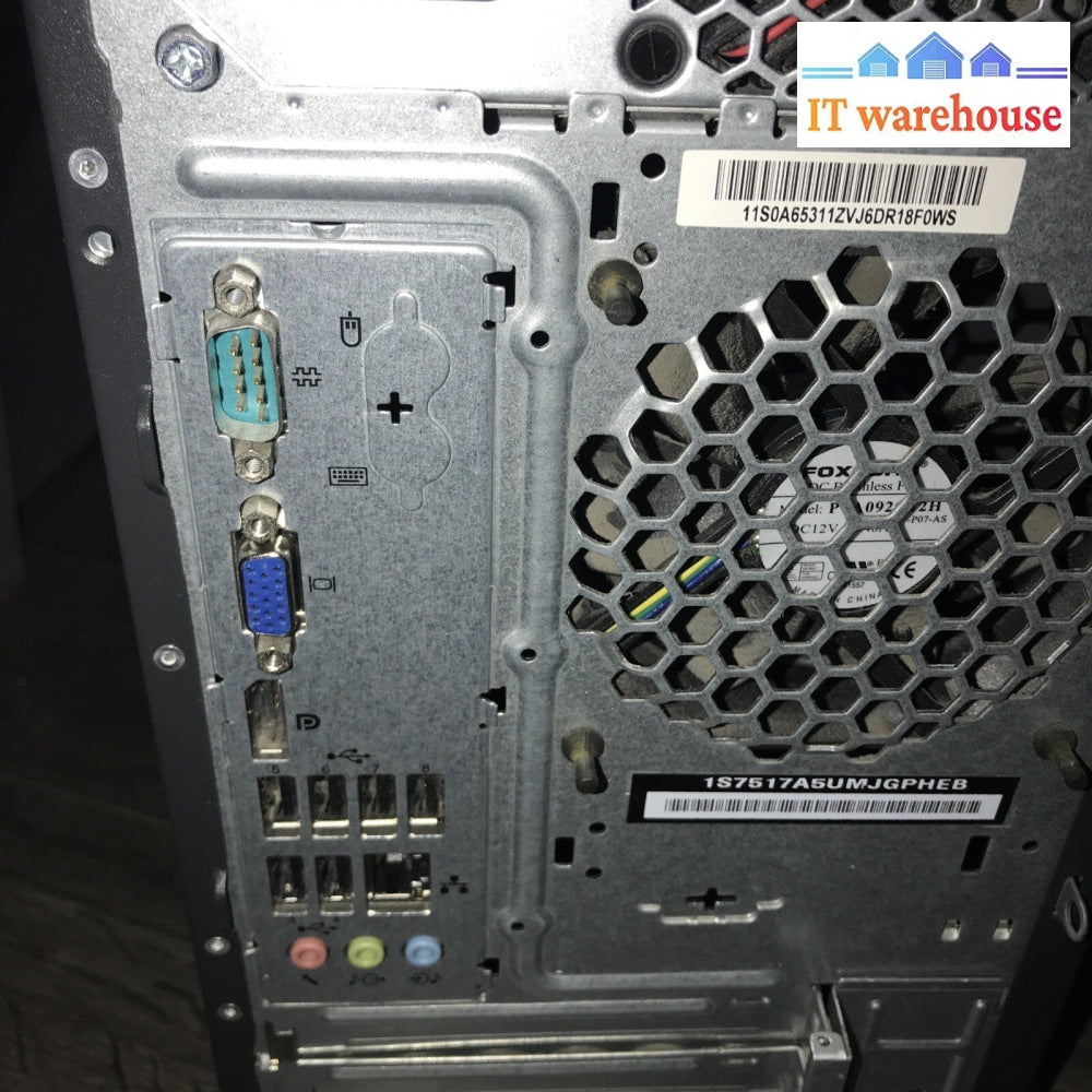 lenovo thinkcentre M-7517 ASU i3-2120 3.0-4.0GHZ 4GB Ram 1TB HD Windows XP 32B