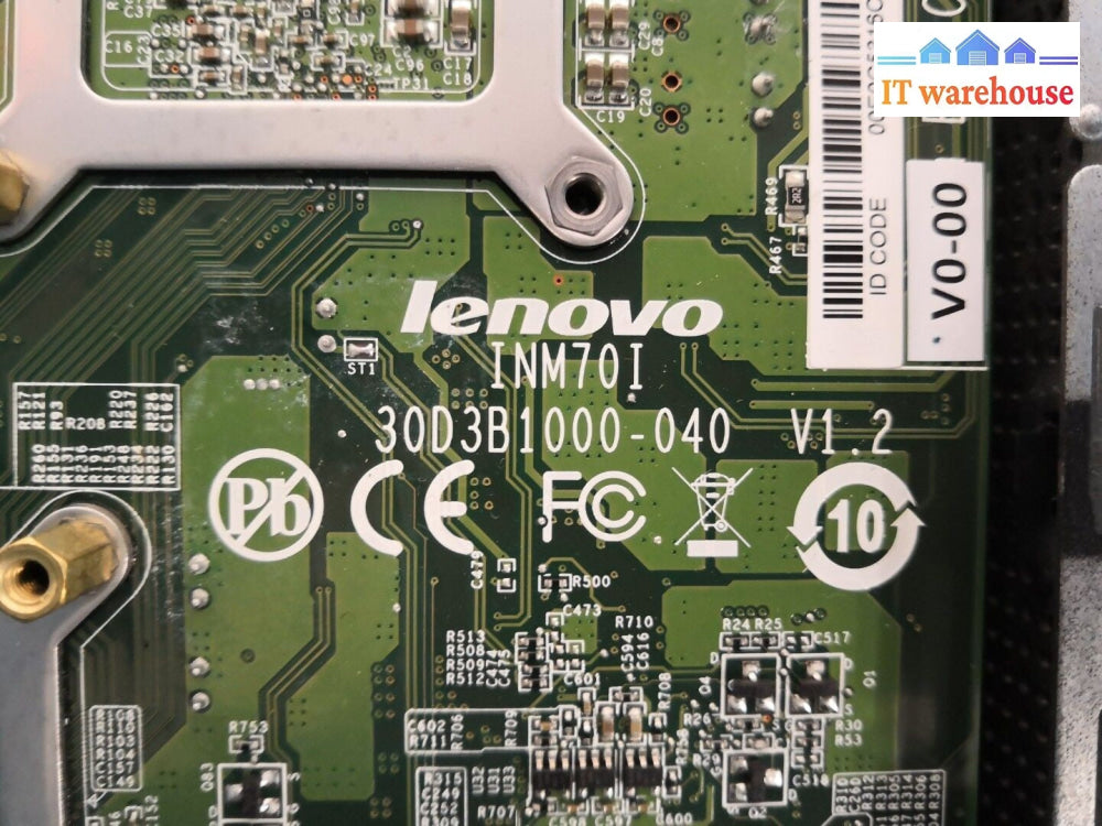 +Lenovo ThinkCentre M32 Motherboard 03T7271 Celeron 847 1.1GHz W/ 8G SSD*TESTED*