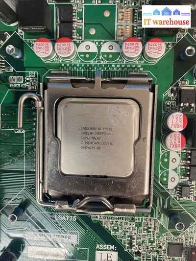 Lenovo ThinkCentre M58p Motherboard 46R1516 Socket LGA775 W/ Intel CPU & Plate ~