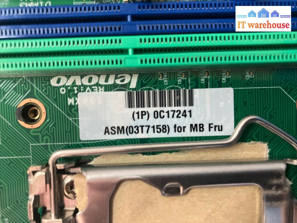 ~ Lenovo ThinkCentre M83 LGA 1150 DDR3 Motherboard 0C17241 03T7158 With IO Plate