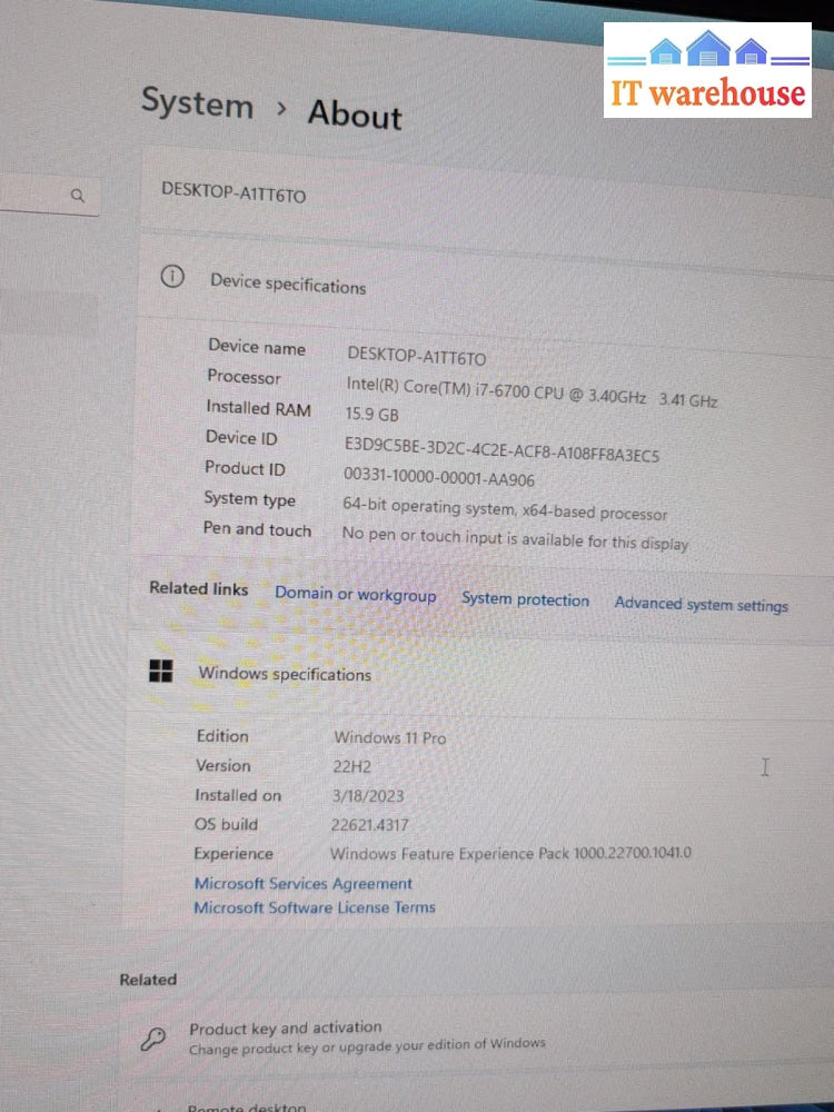 Lenovo ThinkCentre M900 SFF PC  i7-6700 CPU/ 16GB RAM/ 500GB SSD/Win 11 -
