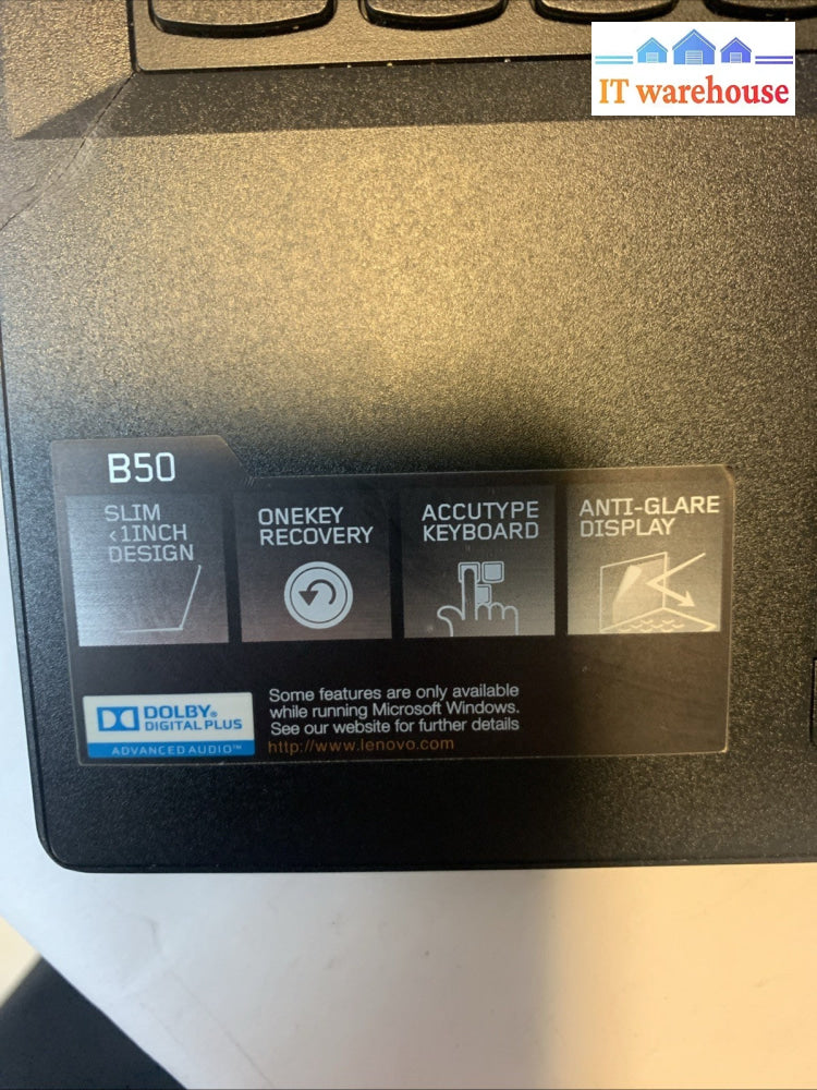 Lenovo ThinkPad B50-80 15.6" HD i5-5200U 12GB RAM 240GB New SSD Win 10 + AC Adap