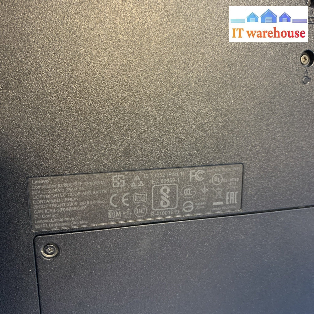 Lenovo ThinkPad E570 15.6’’ i7-7500U laptop parts (Boot to BIOS)
