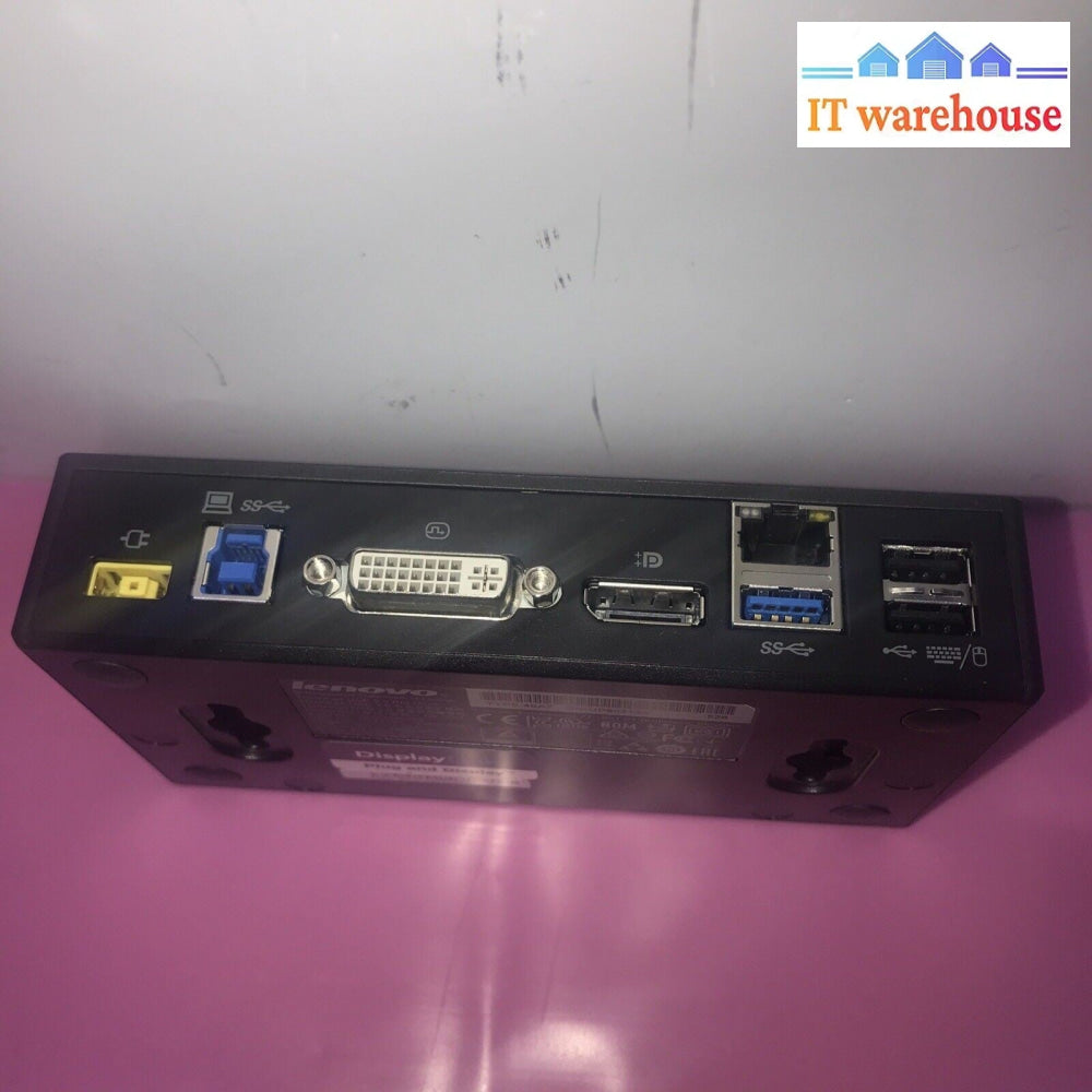 Lenovo ThinkPad USB 3.0 Pro Dock, Type: 40A7  (Ac adapter is optional)