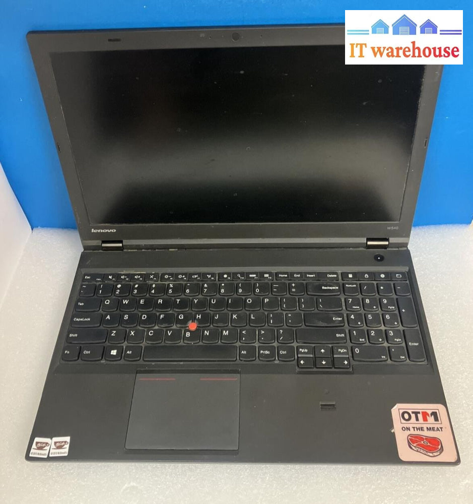 Lenovo Thinkpad W540 15. 6’ Laptop No Ram / No Hdd (For Parts As Is Read) ~