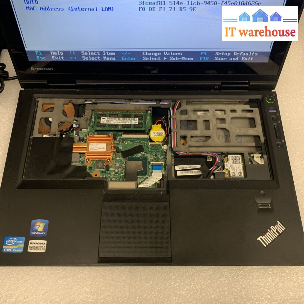 Lenovo ThinkPad X1 / 1291-26U 13.3’’ laptop working motherboard/screen