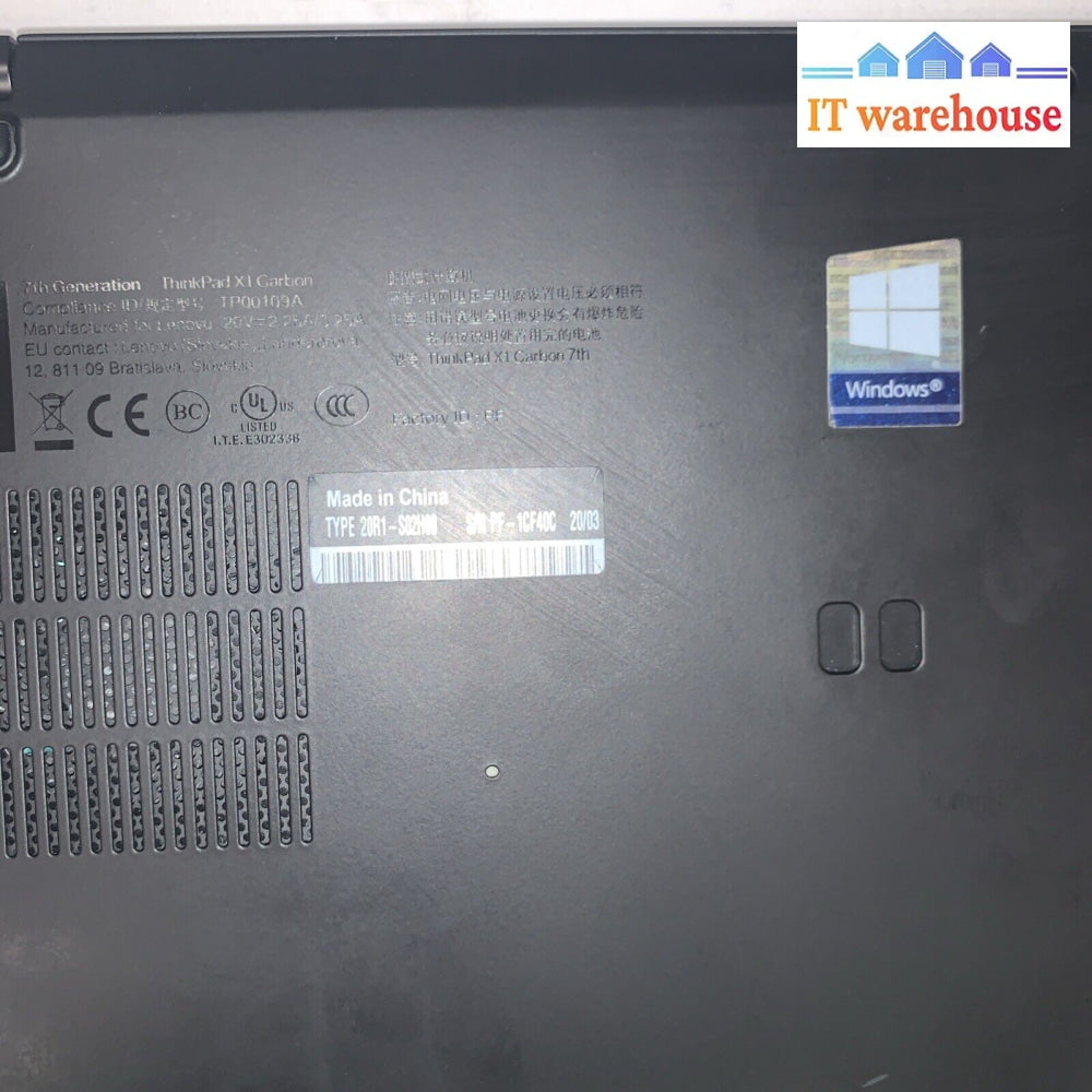 Lenovo ThinkPad X1 Carbon 7th Gen 14’’ i7-10510U 16GB 1TB SSD Win11