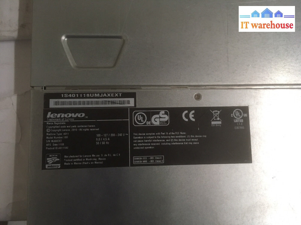 + Lenovo Thinkserver RD230 | CPU: Xeon E5607 2.27Ghz RAM: 4G  NO HDD