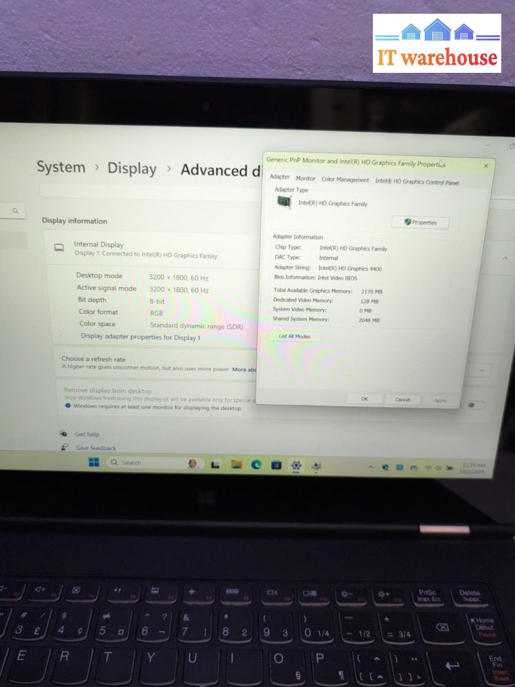 Lenovo Yoga 2 PRO 13.3" Touch FHD Laptop i5-4200U 1.60GHZ/ 8GB/256GB SSD/Win11 -