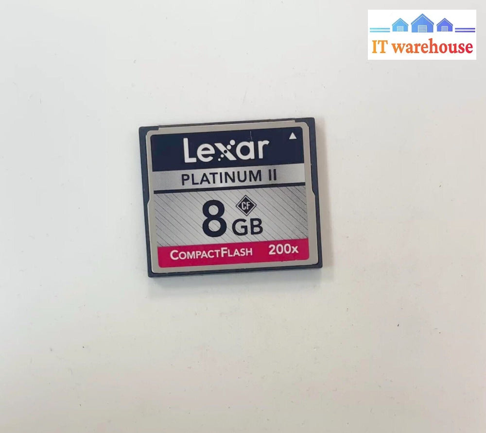 Lexar Platinum Ii 200X 8Gb Compact Flash Memory Card 508-52069
