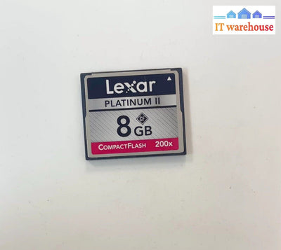 Lexar Platinum Ii 200X 8Gb Compact Flash Memory Card 508-52069