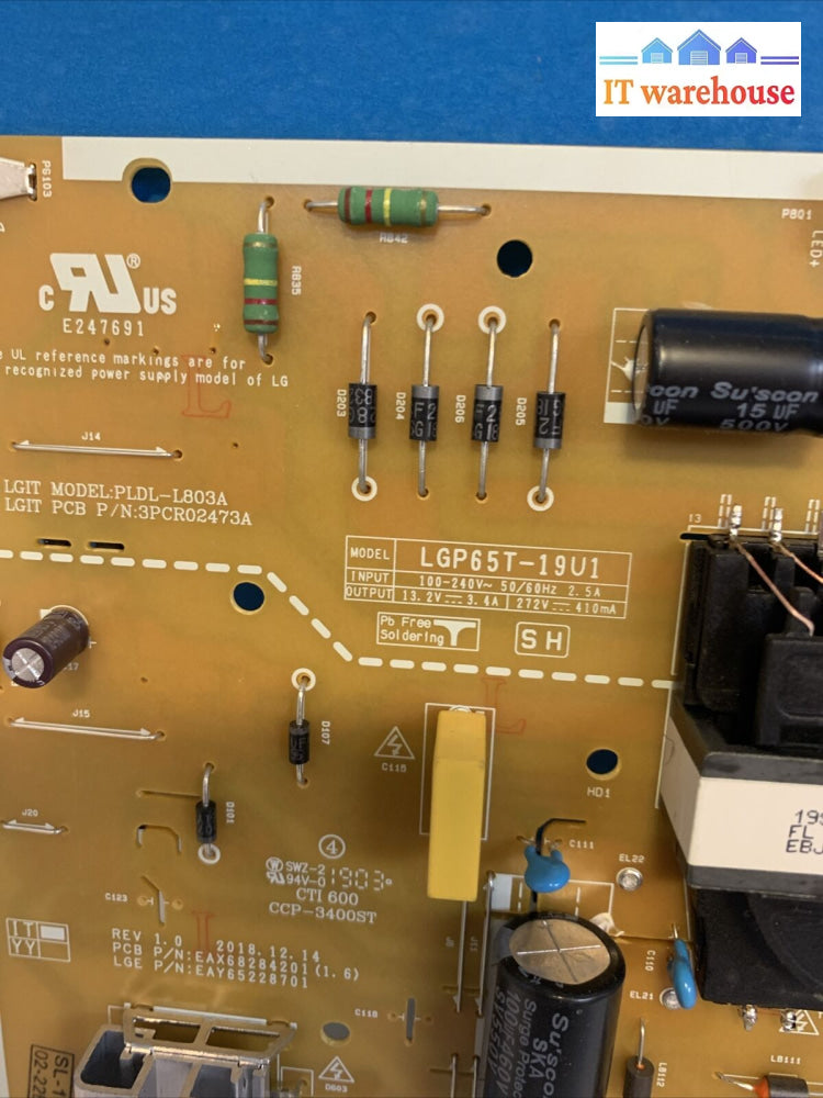 Lg 65Um7300Aue Power Supply Board Lgp65T-19U1