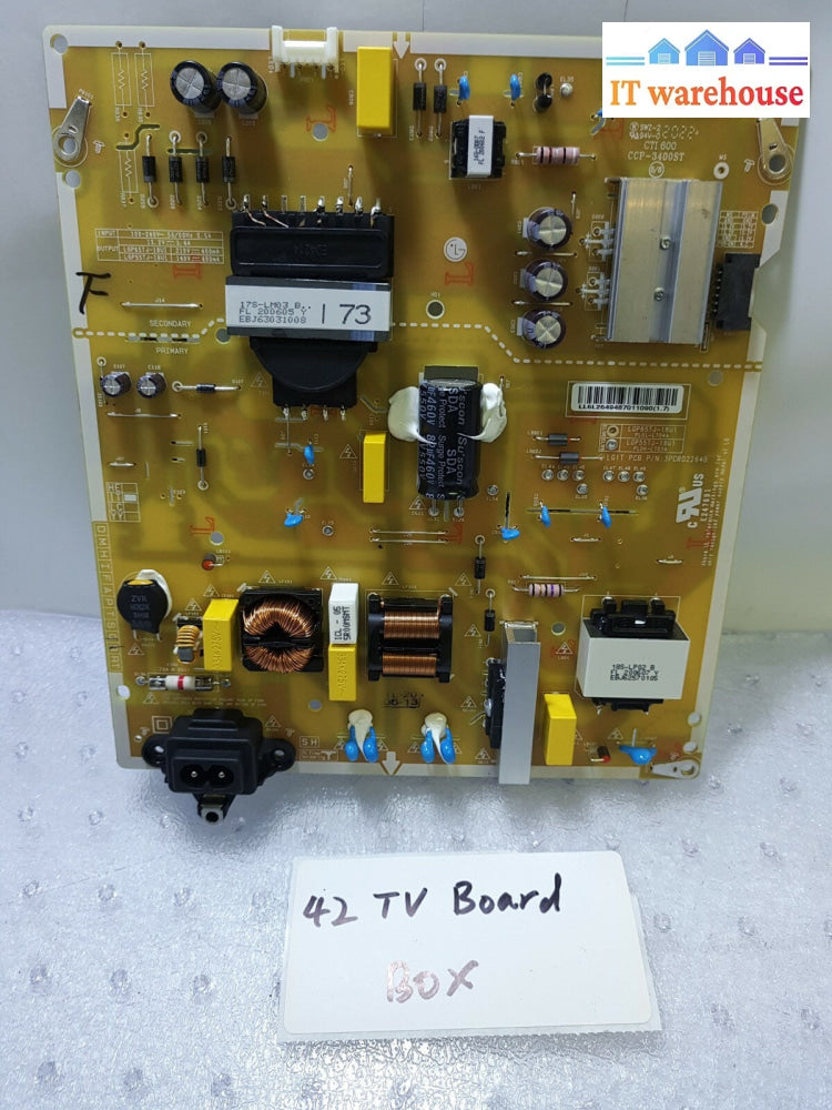 - LG EAX67865201 (1.7) LGP65TJ-18U1 Power Supply Board for 55UK6300PUE