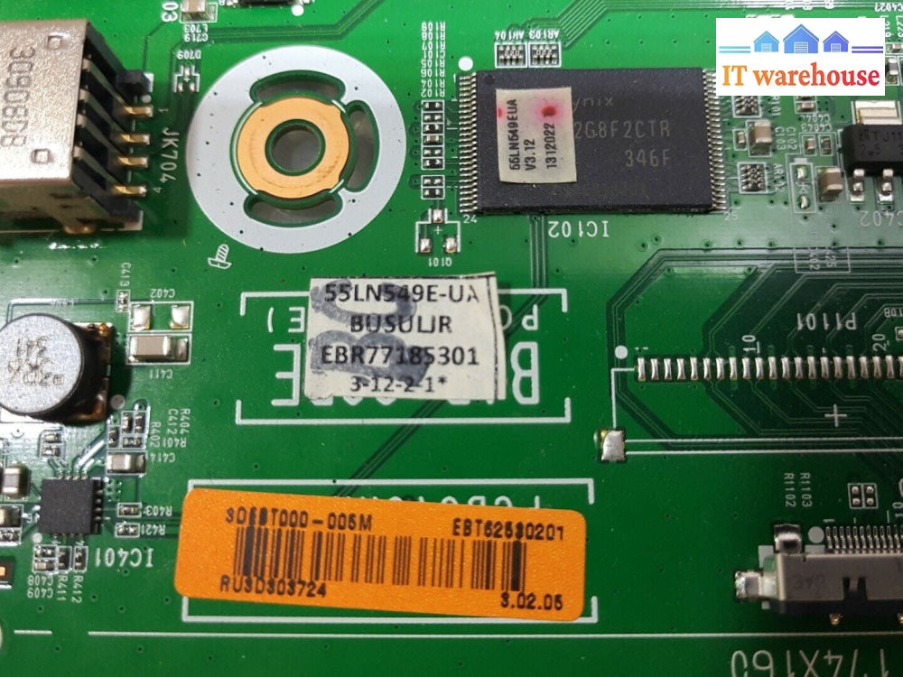 - LG EBT62530201 (EAX65000004) Main Board for 55LN549E-UA