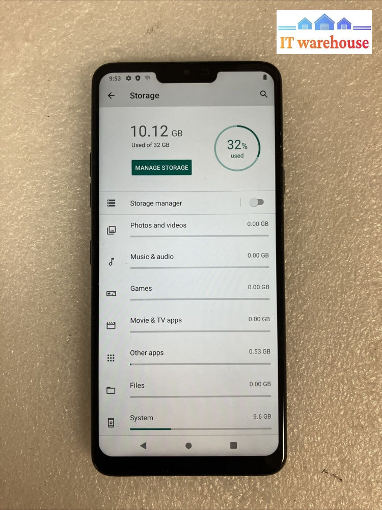 Lg G7 One 6.1’ Smart Phone / 32Gb Storage 4Gb Ram Black 4G Lte Unlocked ~